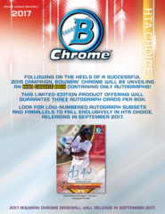 2017 Bowman Chrome MLB HTA Box